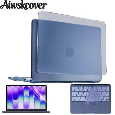 Case Compatible With MacBook Neo Case 13 inch 2026 A3404 , Frosted Indigo Hard Shell Cover & Keyboar