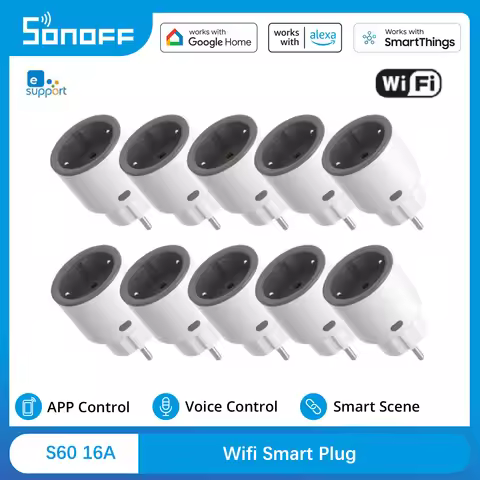 SONOFF S60 EU SONOFF Wifi Socket Wifi Smart Socket Overload Protection Timer Smart Scene Remote Cont