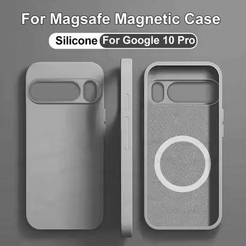 Luxury Magnetic Case For Google Pixel 8 7 6 9 10 Pro XL 7A For Magsafe Liquid Silicone Wireless Char