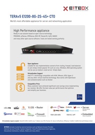 BITBOX Tera V5 E1200V5-6G-4S+ Server - Firewall - Router