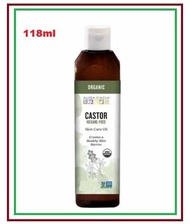 美國100% 有機蓖麻油 Castor Oil 118ml 美國USDA有機認證 (最佳使用期：31/7/2027)(平行進口)