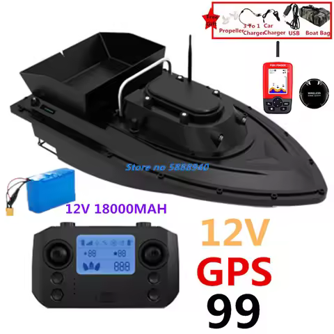 55CM 500M 99Point GPS Fishing Bait Boat Smart Pull Net High Speed Fishing Boat Unhook Speed Adjust F