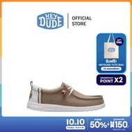 HEYDUDE รองเท้าลำลองผู้ชาย WALLY CRAFT LINEN รุ่น 43086-2KR - TIMBER/SILVER BIRCH