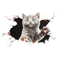 HARRIETT Car 3D Cat Stickers, 3D Cat Universal Simulation Cats Car Sticker, Car Accessories Creative