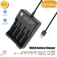TAMAKO 18650 Battery Charger Short Circuit Protection USB LED Smart Charging