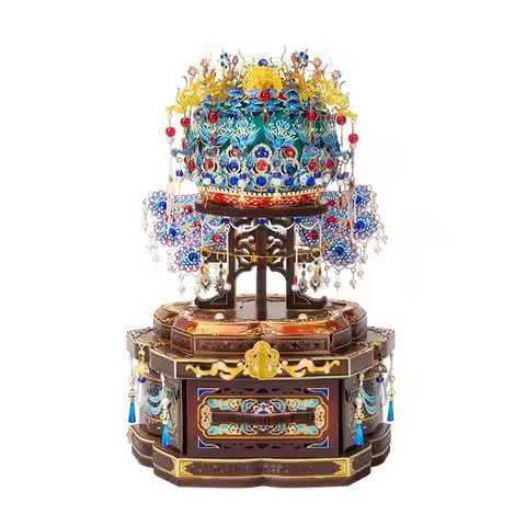 ZOCO Y Chinese Xiaoduan Empress Phoenix Crown Kowloon Nine Phoenixes Splicing Mini Jewelry Box Handm