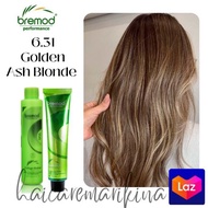 6.31 GOLDEN ASH BLONDE with Oxidizer  (BREMOD)