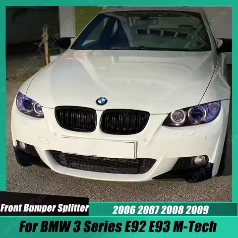 For BMW 3 Series E92 E93 M-Tech Tpye A Front Bumper Splitter Spoiler 330i 335i 325d M Sport Fog Lamp