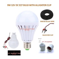 LED Bulb E27 DC 12V LED Lamps 9W 18W  Led Dc Light Bulbs Alligator Clip / Battery Clip Outdoor Light