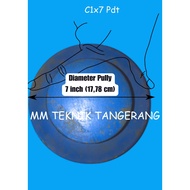 Pully C1 x 7" Solid Iron Ancuran Poli C1 x 7 inch Pulley Cast iron Anc 7 inch C1x7" C1x7 C 1x7" 1x7 