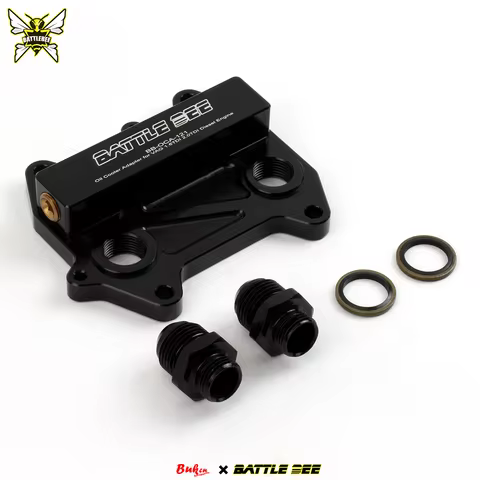 BATTLE BEE Engine Oil Cooler Adapter For VAG Golf Mk6 1.6 TDI 2.0 TDI EA189 Diesel Aluminum Alloy Hi
