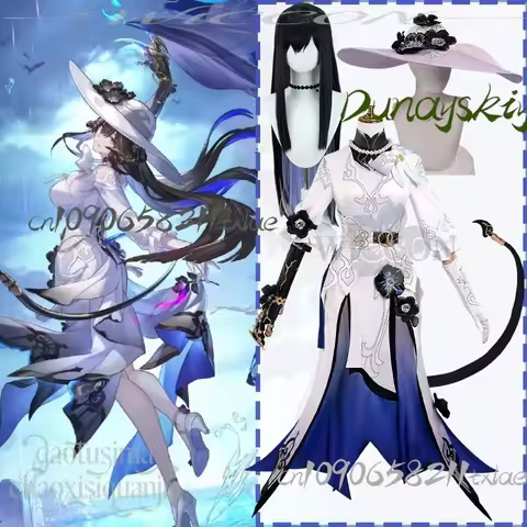 Shop1104340175 Store Honkai：Star Rail Cosplay Constance The Dahlia Costume Long Slit Dress Suit Big 