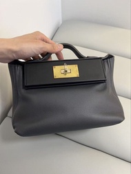 HERMES 2424 MINI SWIFT皮 灰色