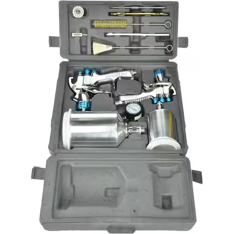 DeVilbiss 802342 StartingLine HVLP Gravity Spray Gun Kit, 2.7, Factory
