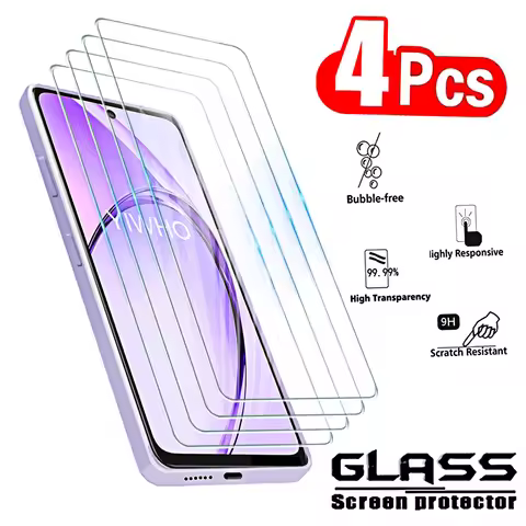 4Pcs Tempered Glass for Oppo A80 A60 A40M A79 A59 A78 A58 A38 A18 Screen Protectors Full Cover Prote