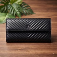 🔸日本堂🔸CHANEL 山形羊皮 長銀包 Wallet #日本代購 #C672