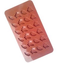   24連 葉子 葉片 矽膠 模具 DIY 巧克力 模 ＊水蘋果＊ A-265
