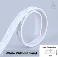 PVC Wainscoting Imitation Gypsum Self-Adhesive Wall Skirting Trim Moulding Waist Line Decorative Str