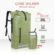 Case Valker DECADE 35L Backpack / Dry Bag / Outdoor / Camping / Waterproof / YKK Beg Perjalanan