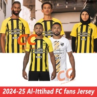 Al-Ittihad FC Soccer Football Jersey Sports T shirt Men's Jerseys 2024-25 Top Quality S-5XL Fans Ver