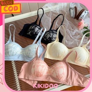 Kikidoo Women's Lace Bra Thin Foam Wire-Free Feminine B46