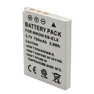 EN-EL8 Battery EL8 Suitable for Nikon Coolpix p1 p2 s1 s2 s3 s5 s6 Camera Charger Lithium Battery