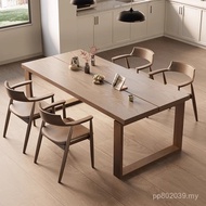 Desk Dining Table Multifunctional Table Mo Solid Wood Small Apartment Living Room Household Rectangu