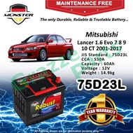 Münster Robust MF CMF 75D23 | 75D23L (60AH) Car Battery Bateri Kereta Mitsubishi Lancer 1.6 Evo 7 8 