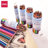 สีไม้ ดินสอสี สีไม้ละลายน้ำได้ Deli  สีไม้ระบายน้ำ ดินสอสี เครื่องเขียน อุปกรณ์วาดรูป ระบายสี