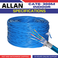 Allan Superstore UTP Cable 300m Cat6e Indoor / Ethernet Cable / Cat6 with Box / Lan Cable /CCTV  / I
