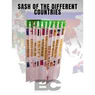 sash for United Nations costume