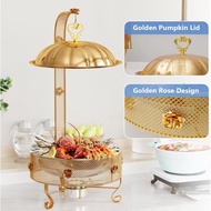 Rolltop Diamond Lace 8L/Food Warmer Diamond Lace 8L/ Round Buffet Kenduri Diamond