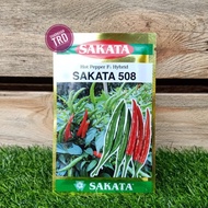 Paket 5g (700 Biji) SAKATA 508 Biji Benih Cili Lada Burung Thailand Original Hot Pepper F1 Hybrid Ci