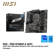 MSI PRO B760M-A WIFI DDR5 LGA1700 MOTHERBOARD