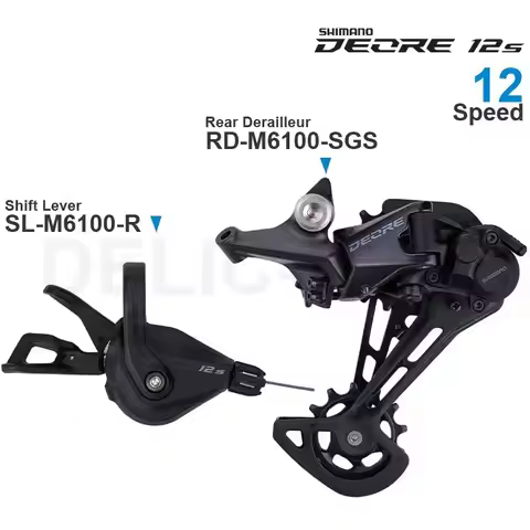 SHIMANO DEORE M6100 SLX 12 Speed Groupset Shifter SL-M6100 SL-M7100 Rear Derailleur RD-M6100-SGS 1x1