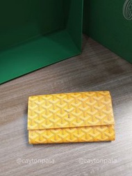 GOYARD RICHELIEU Wallet 有長肩帶 黃色 銀包 斜孭包