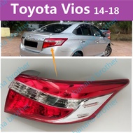 FOR Toyota Vios 2014-2018 Superman TAILLIGHT TAIL LIGHT TAIL LAMP BRAKE LIGHT BACK LIGHT/ไฟหน้า​ /เล