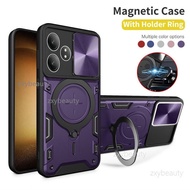 Casing For Realme GT 6 6T NEO 6 SE 6SE 2024 5G Case Shockproof Magnetic Holder Car Ring Cover For Re