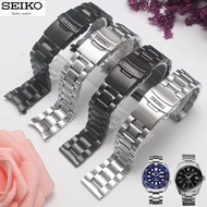 Seiko SEIKO No. 5 Steel Band Watch Strap Male Green Water Ghost Mechanical Watch Sports Strap Butter
