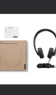 Lenovo USB-A wired stereo haedset gen 2聯想頭戴式立體聲耳咪