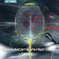 YONEX NANOFLARE 1000Z Badminton Racket Full Carbon Ultra Light Single Racket NF1000Z Speedy Attacking Badminton Racket