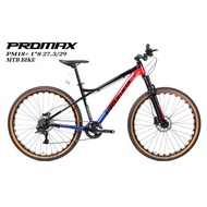 MTB 2023 PROMAX PM 18+ 27.5/29Er HYDRUALIC BRAKE SET ALLOY FRAME INTERNAL CABLING 3Tone
