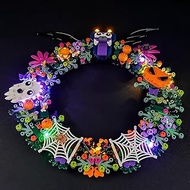 GEAMENT LED Light Kit Compatible with Lego Halloween Wreath 40825 Building Blocks Model (Model Set N