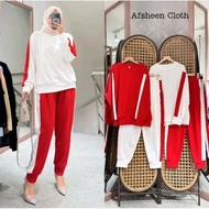 MERAH Ri Hut Suit Women's Sports Setcell Women's Independent Day 2025 Dirgahayu Pants Set Wanset Mer