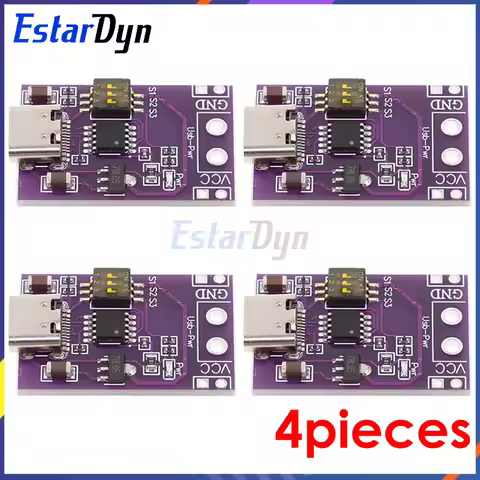 4pcs CH224K Module Type-C QC AFC PD2.0 PD3.0 to DC Spoof Scam Fast Charge Trigger Polling Detector 5