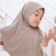 Malay Chin Children's Hijab 0-4 Years Jersey /Malaysian Chin Hijab Instant Children's Hijab