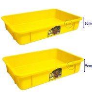 Food Tray / Bread Tray / Plastic Cake Tray / Bakery Tray / Yellow Tray / Tray Kuning
