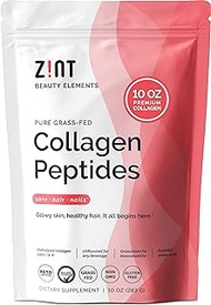Zint Collagen Peptides Powder: Paleo &amp; Keto Certified - Granulated Collagen Hydrolysate Types I &amp; III for Enhanced Absorption - Enzymatically Hydrolyzed Protein for Women &amp; Men, 10 oz
