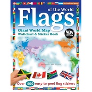 Flags of the World - World Map Wallchart Poster and Sticker Book by Chez Picthall (UK edition, paper