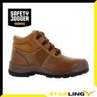 Safety Jogger Bestzip Brown Mid-Cut Safety Shoe